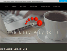 Tablet Screenshot of legitimit.com